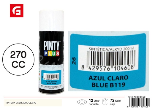 [171810460] Pintura spray azul claro para proyectos de bricolaje y decoración