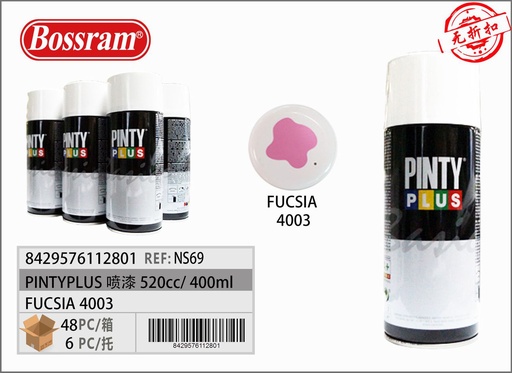 [171811280] PintyPlus fucsia 4003 spray 520cc - Pintura en spray