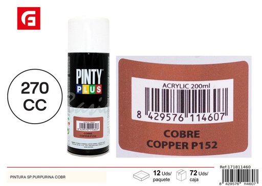 [NS187] Pintura en spray purpurina cobre para bricolaje