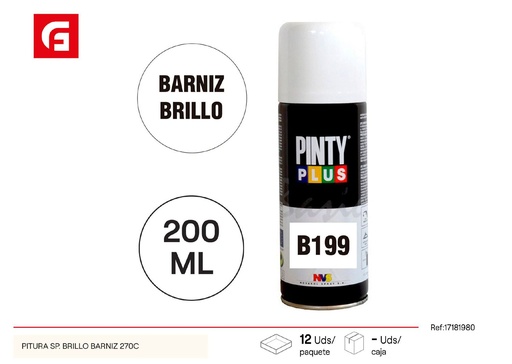 [17181980] Pintura en spray brillo barniz 270C