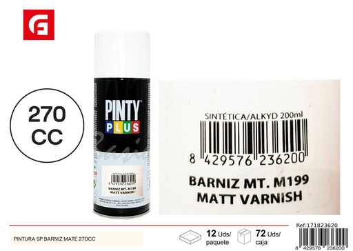 [NS104] Pintura en spray barniz mate 270cc