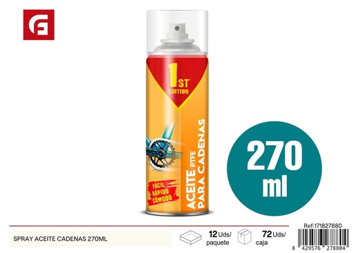 [171827880] Spray aceite cadenas lubricante 270ml