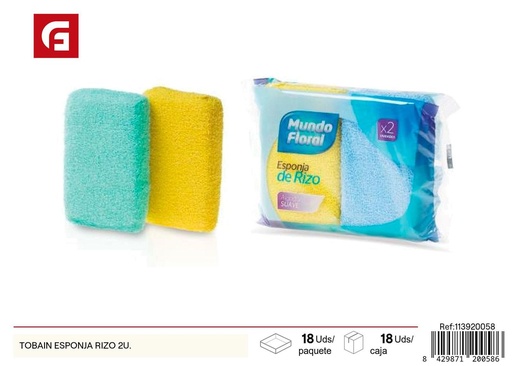 [113920058] Esponja rizo 2 unidades para baño e higiene personal