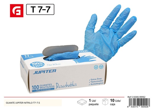 [150819992] Guante Jupiter nitrilo T7-7.5 - Accesorios de limpieza