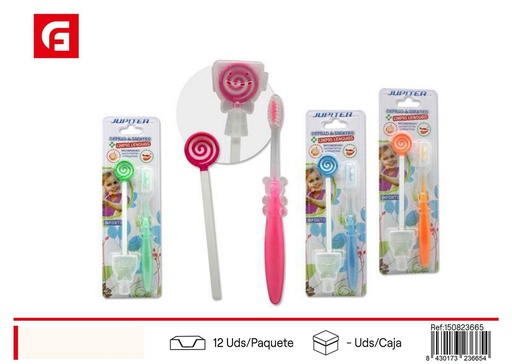 [150823665] Cepillo de dientes infantil + limpiador de lengua - Higiene dental