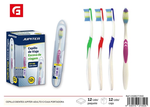[150827350] Cepillo de dientes Jupiter adulto con caja portadora - Productos de cuidado personal