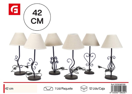 [200996299] Lámpara de forja sobremesa Asia 42cm marrón para decoración