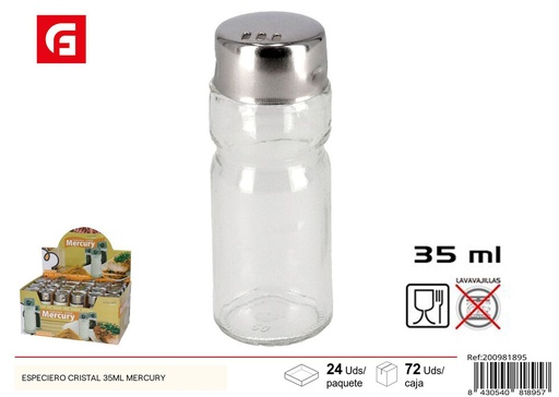 [A002029] Especiero de cristal 35ml - Accesorios de cocina