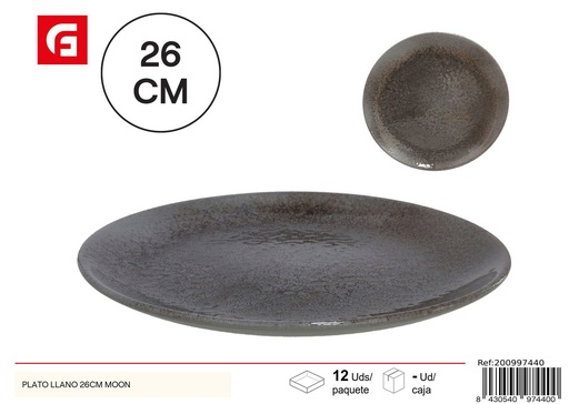 [200997440] Plato llano de cerámica 26 cm - Utensilios de cocina