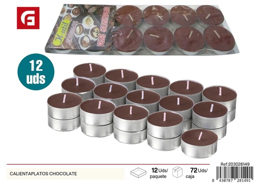 [203028149] Vela Calientaplatos Chocolate - Velas aromáticas y ambientadores