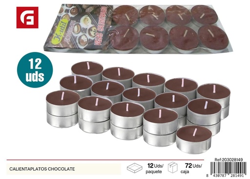 [203028149] Vela calientaplatos aroma chocolate para ambientación