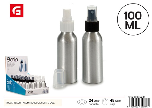 [201835234] Pulverizador de aluminio 100ML surtido 2 colores - Accesorios de hogar
