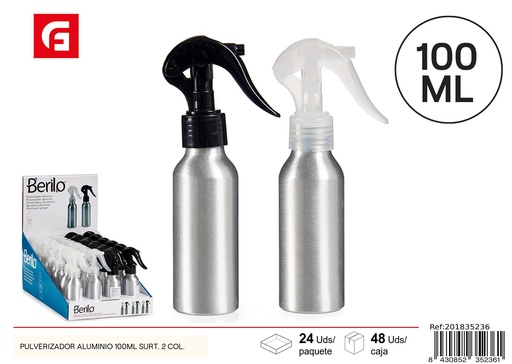 [201835236] Pulverizador aluminio 100ml surt. 2 col. - Herramienta de limpieza