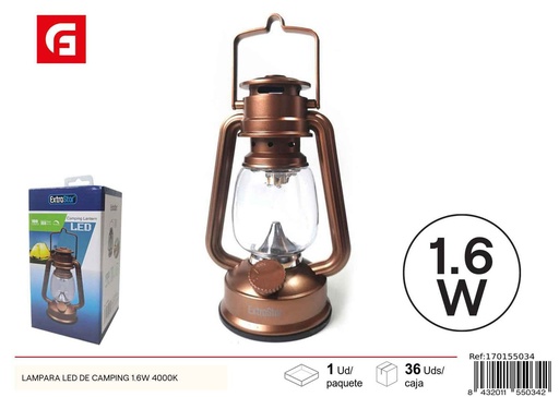 [170155034] Lámpara LED de camping 1.6W 4000K