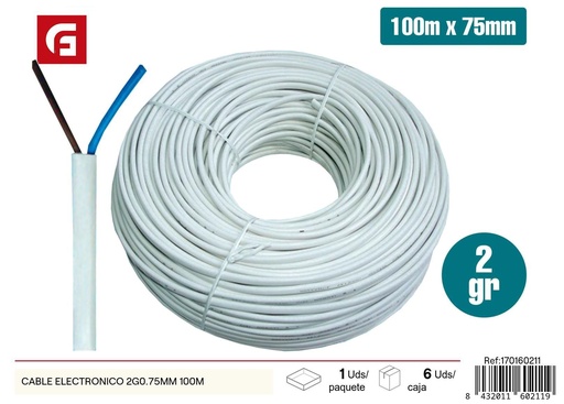 [170160211] Cable electrónico 100m*75mm - Suministros eléctricos para varios usos