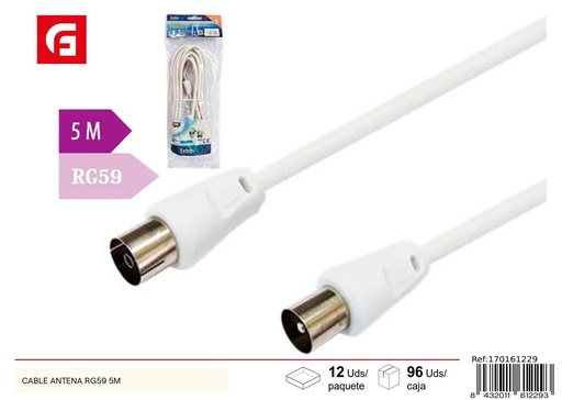 [170161229] Cable de antena RG59 5m