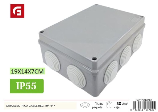 [170161762] Caja eléctrica para cables 19x14x7cm