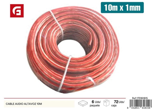 [170161815] Cable de audio altavoz 10 m - Accesorios eléctricos