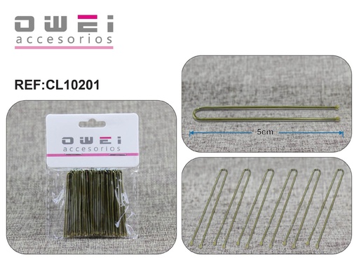 [8432894102010] Horquilla de pelo 12/u CL10201 Owei