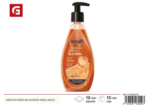 [110206229] Jabón en crema de glicerina 500ml Amalfi para manos