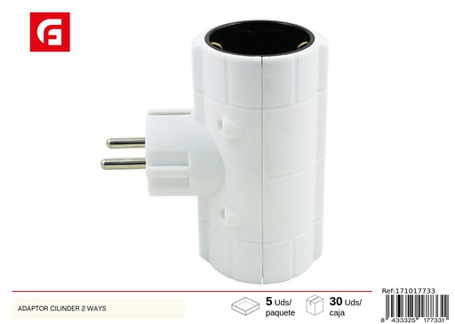 [171017733] Adaptador de enchufe 2 vías - Accesorios eléctricos