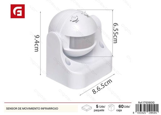 [171019010] Sensor de movimiento infrarrojo