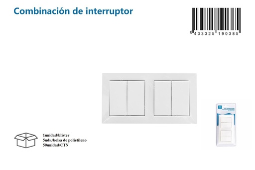 [171019038] Interruptor de pared para iluminación