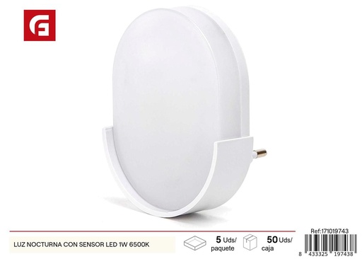 [171019743] Luz nocturna con sensor LED 1W 6500K - Iluminación