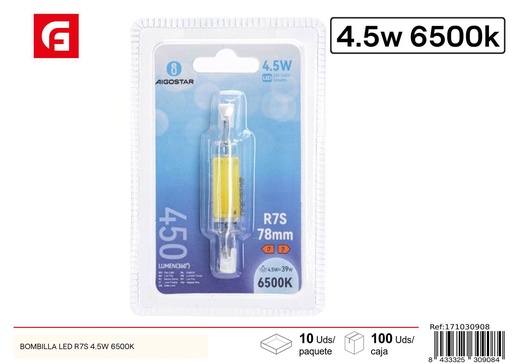 [171030908] Bombillas LED R7S 4.5W 6500K - Iluminación y bombillas