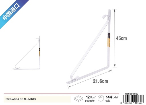 [6801162] Escuadra de aluminio para construcción y bricolaje