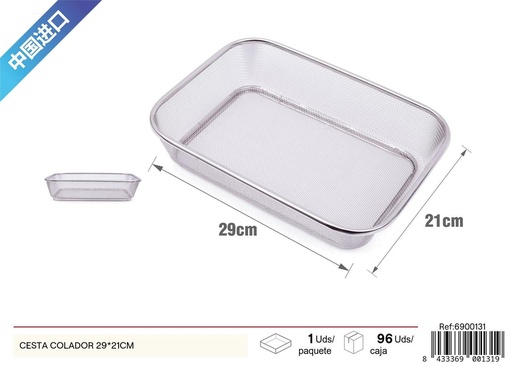 [6900131] Cesta colador 29x21cm para cocina