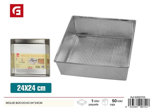 [6900755] Molde cuadrado blanco 24x24cm - Utensilios de cocina