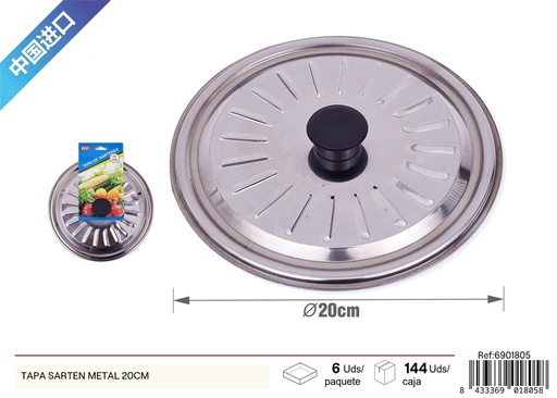 [6901805] Tapa para sartén de metal 20cm para cocina