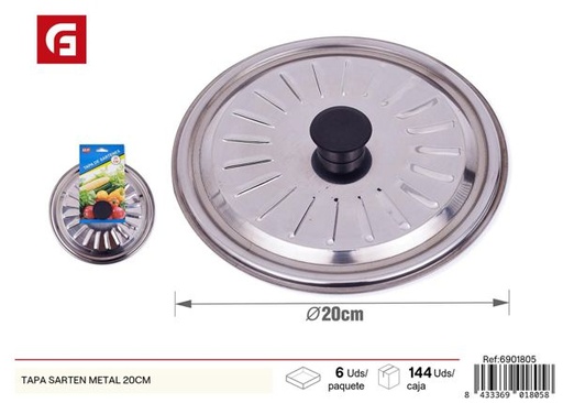 [6901805] Tapa para sartén de metal 20cm para cocina