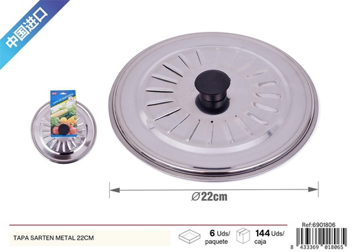 [6901806] Tapa de sartén de metal 22CM - Accesorios de cocina