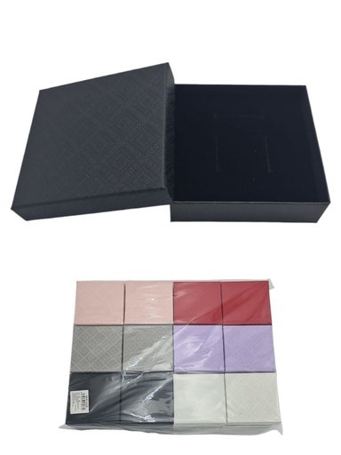 [8433637130772] Caja negra 9x9x2.5cm 24 unidades para regalos