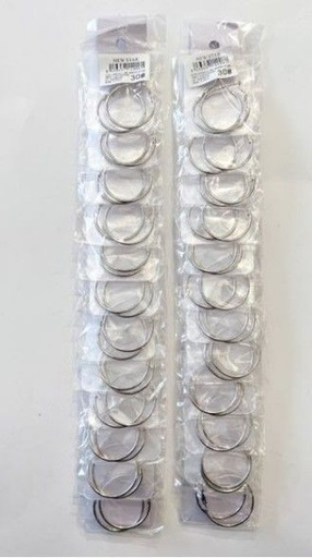 [8433637140061] Pendientes aros 3 cm 12/u NS - Bisutería y accesorios