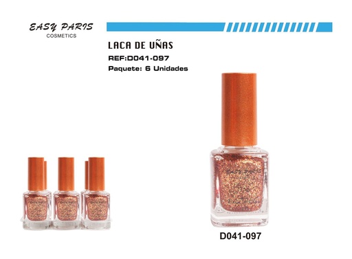 [D041-097] Esmalte de uñas Easy Paris 6/u para manicura