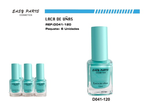 [D041-120] Laca de uñas easy Paris 6 pz - Productos de belleza