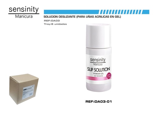 [DA03-01] Sensinity Slip Solution Powder Gel para manicura