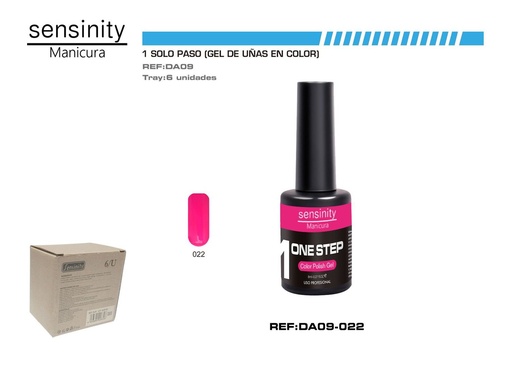 [DA09-022] Esmalte gel fucsia M.UV/LED 1 paso