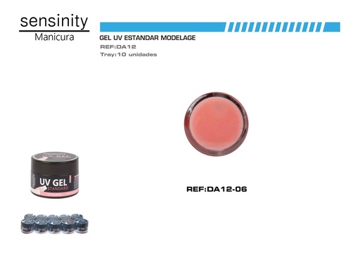 [DA12-06] Gel UV color rosa 15ml - Productos para uñas