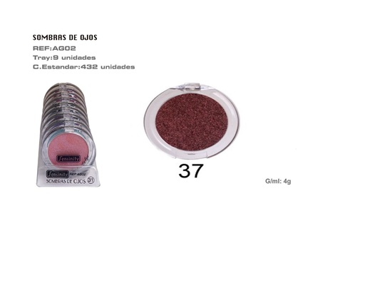 [AG02-37] Sombra de ojos High Glow Brown 9/u