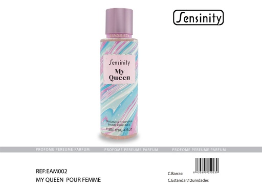 [EAM002] Body spray My Queen 250ml Sensinity para perfume corporal
