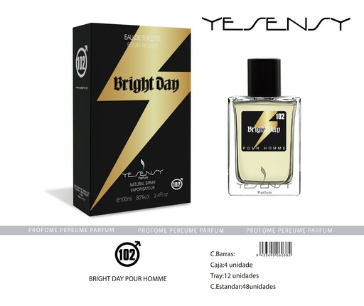 [HYS102] Perfume "Bright Day" para hombre - Fragancia masculina