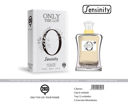[MYS203] Perfume "Only The Lov" para mujer - Fragancia femenina
