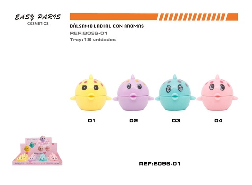 [B096-01] Bálsamo de labios con aroma 12/u diseño pez