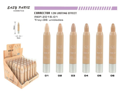 [Z016-01] Corrector de maquillaje 36/u para retoques faciales
