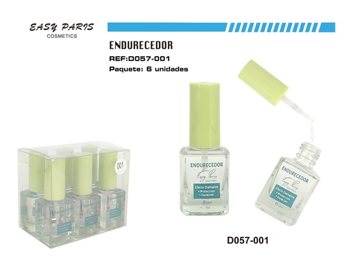 [D057-001] Endurecedor de uñas efecto diamante 6/u para manicura