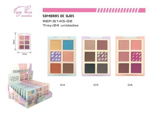[S143-02] Pallette de sombra de ojos 24/U - Maquillaje